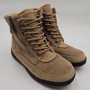 Pajar Jeana Leather Waterproof Ankle Boots Side Zip Boot Women's Size US 6-6.5